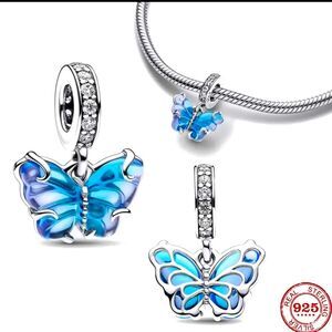 NWOT Butterfly Silver Pandora FIT Charm